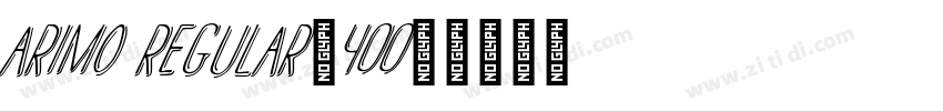 arimo regular_400_字体转换